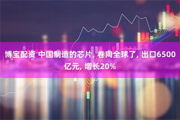 博宝配资 中国制造的芯片, 卷向全球了, 出口6500亿元, 增长20%