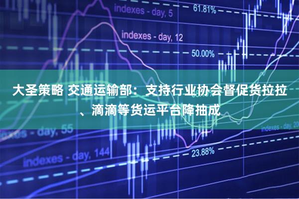 大圣策略 交通运输部：支持行业协会督促货拉拉、滴滴等货运平台降抽成