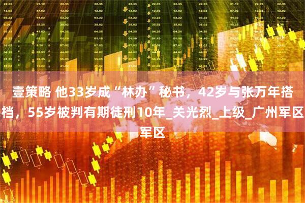 壹策略 他33岁成“林办”秘书，42岁与张万年搭档，55岁被判有期徒刑10年_关光烈_上级_广州军区