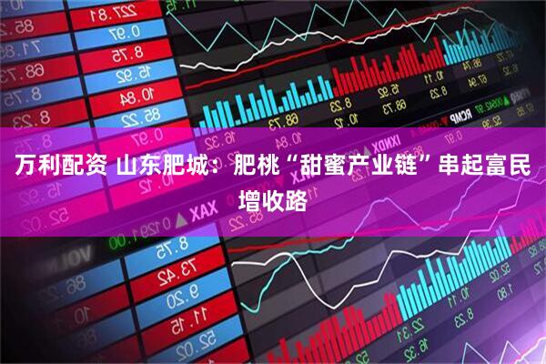 万利配资 山东肥城：肥桃“甜蜜产业链”串起富民增收路